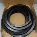 25ft U-Shape Edge Trim Fits 1/2" Edge, Rubber Strip with Metal Clips for Edges Protector, Black Edges Banding Strip for Sharp/Rough Surface, Tables, Cars, Door Frame, Boat & More