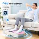 MERACH Vibration Plate Exercise Machine, Whole Body Workout Equipment for Women, Bluetooth and Silicone Pedal, Vibration Plate with Auto Mode, Vibrate Fitness Platform for Home