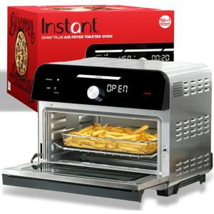 Instant Pot Omni Plus 19QT/18L Toaster Oven Air Fryer, 10-in-1 Functions, Fits 12" Pizza, Crisp, Broil, Bake, Roast, Toast, Warm, Convection, 100+ In-App Recipes, from the Makers of Instant Pot, Black