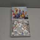 Thanksgiving Chicken Puzzles for Adults 1000 Pieces, Funny Chicken Family Jigsaw Puzzles, Colorful Winter Animal Puzzle as Home Decor