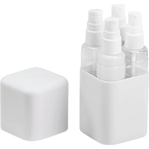 Multifunctional Travel Bottle Set - 4-in-1 Kit with 50ml Size Spray Bottle, Lotion Container, Tsa Approved & Reusable Travel Essential Suitable for Storing Lotions, Perfumes, Etc