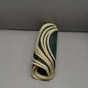 Noctiflorous Round Placemats Set of 8, 15 Inch Braided Hand Woven Table Mats, Heat Resistant Non-Slip Wipeable Thin Edge Place Mats for Kitchen Dining Indoor Outdoor Use(Pine Green, 8)