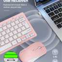 TECKNET Wireless Keyboard and Mouse Combo, Mini Cordless Computer Keyboard and Mouse Set 2.4GHz, Silent Adjustable 1600 DPI, Quiet Click, Lag-Free for Computer, Laptop, PC, Windows, Mac, Chrome OS