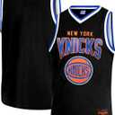 Ultra Game Youth NBA Official Standard Tank Top Mesh Sleeveless Muscle T-Shirt (8, Black)