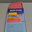HOMTOYOU Reusable Mop Pads for Swiffer PowerMop: 6 Pack Microfiber Pad Refills for Multi-Surface Floor Cleaning - Machine Washable Replacement Sweeping Cloths for 13 ''-15 '' Spray Mop Colorful