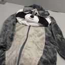 DarkCom Unisex Baby Raccoon Costume Animal Onesie Toddler Hooded Romper Halloween Kids' Christmas Pajamas (15-18 Months, Grey)