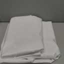 2 Wide Polyester Poplin Fabric by The Yard - Tablecloth, Backdrop, Party Decoration Etc, Fabric 6" × 10"  (White)