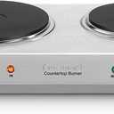 Cuisinart CB-60P1 Countertop Double Burner, Stainless Steel/Black