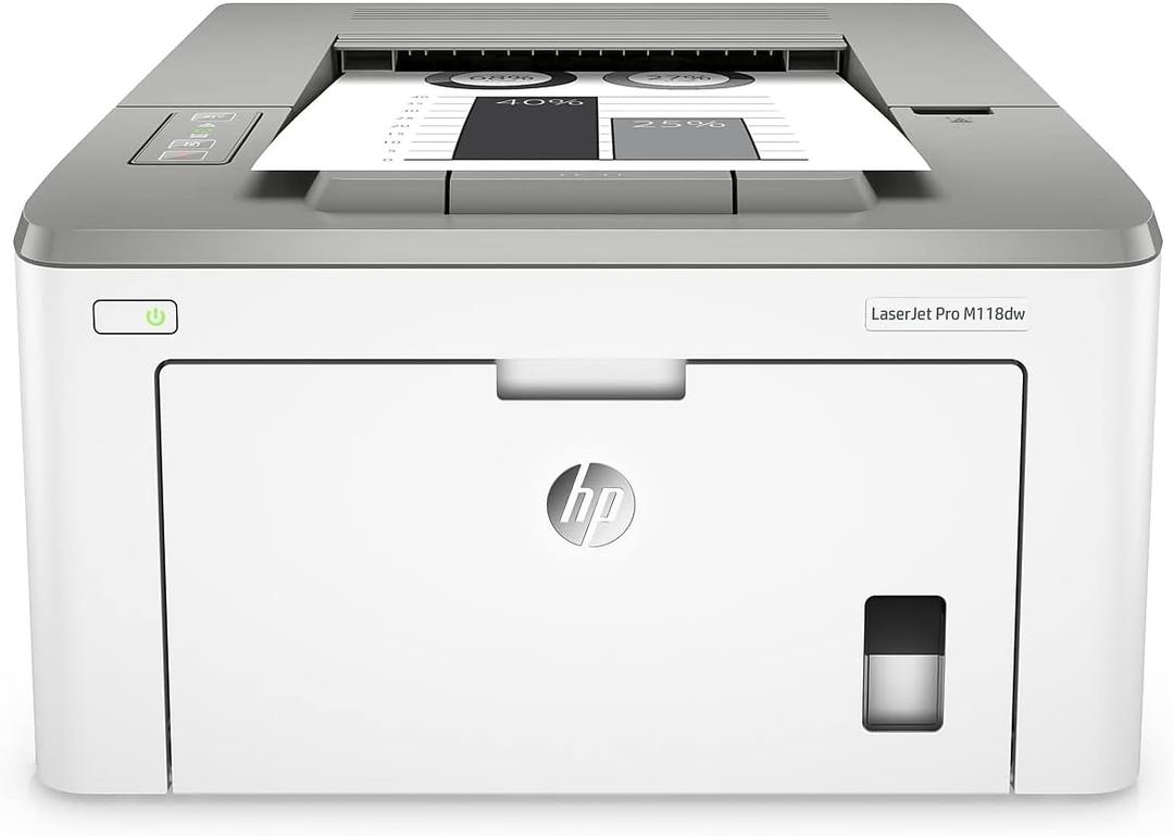 HP LaserJet Pro M118dw Wireless Monochrome Laser Printer, Auto Two-Sided Printing, Mobile Printing, Works with Alexa (4PA39A)