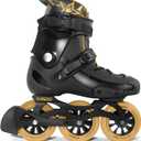 Men's Inline Skates 3WD 110MM - Urban Fitness Speed Skating with ABEC-9 Bearings, Hard Hoot Ankle Support, Optional Brake, US 10
