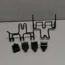 Enhon Hard Hat Holder for Truck, Car Holder Organizer with 3 Hooks for Safety Helmet, Caps, Jacket & Tool Bag, Hard Hat Accessories for Men & Women  Patent Pending(Black,2 Pcs)