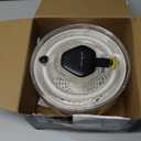 Smile mom Salad Spinner Small Lettuce Spinner Kitchen Gadgets Vegetable Washer, High Efficiency for Home Kitchen Washing & Drying Leafy Vegetables, One-Handed Handle Easy Press 3.8 Qt White