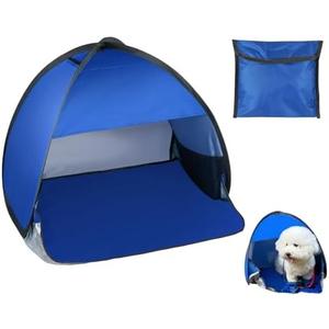 YCConcept Mini Tent for Pets Small Dog Tent for Beach Portable Pop Up Sun Shade Shelter with Phone Compartment for Puppy and Large Cats Small Animals Sun Canopy for Camping and Outdoor M