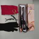 LANDOT Hair Straightener and Curler 2-in-1: Twist Flat Curling Iron for Smooth Straight & Bouncy Curls, Anti-Frizz, Dual Voltage, 12 Temps 250-450F for All Hair Types, 1 Inch, Metallic Gray