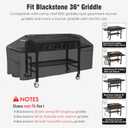 Griddle Cover for Blackstone 36" Griddle,2026 Upgraded 1000D Heavy Duty Waterproof Flat Top Grill Cover,Tear and Fade Resistant Grill Cover with Straps for Blackstone 1528 and More 4-Burner Griddle