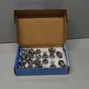 M12x1.25 Lug Nuts with Mag Flat Seat 20 pcs Compatible with Q70 Q45 Q50 G37 I30, 350Z 370Z 200SX 13/16" 21mm Hex 1.46x1.18 Chrome Wheels Lug Nuts