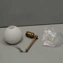 PERMO Vintage Wall Sconce Bedroom Sconce Globe Vanity Wall Light Milk White Glass Shade Wall Light Lamp Fixture (Antique Gold) (Heardwired)