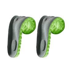 4D Insoles - 4D Cloud Technology Insole - Super Soft, Ultra Comfort Insoles, 4D Sports Shoes Insoles, Acupoint Massage Insole for Foot & Joint Support (11-12, Gray/ Creen)