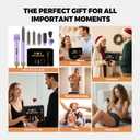 5 in ONE Blow Dryer Brush with LCD Display, Upgrade Hair Dryer Brush Air Curling Wrap Styler, Ionic Round Brush Blow Dryer for Women, Hot Air Brush Hair Styling Tools 100-120V