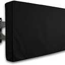 iBirdie Outdoor TV Cover 40 to 43 inch Weatherproof and Waterproof | Black, 39.5"L x 25"H Cover Size, 600D Thick Fabric, Outside Flat Screen Protector with Bottom