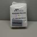 Sasttie Reading Pillows for Sitting in Bed Adult, Velvet Back Pillow Bed Sitting Up, Back-Rest Support Cushion for Sit Up on Couch, Sofa, and Floor, Dorm Essentials, Oeko-Tex Certified, Dark Grey