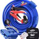 TOPDC Jumper Cables,1 Gauge 30 Feet 800A Booster Cables with UL-Listed Clamps, Heavy Duty Automotive Quick Connect Booster Cables for Car, SUV and Trucks with Carry Bag(TD-S02P0130) (1 Guage-30 FT (Quick-Connect))