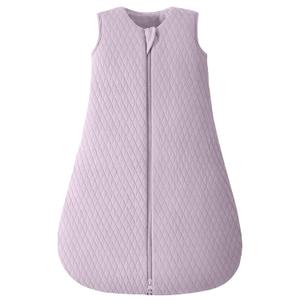 Yoofoss Baby Sleep Sack 12-18 Months TOG 2.5 Winter Baby Wearable Blanket, 100% Organic Cotton Toddler Sleeping Sack 2-Way Zipper Warm Quilted Sleep Sack (Large, Purple)