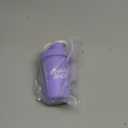 Purple - 4oz Mini Shaker Bottle for Pre Workout, Creatine, Small Scoop Supplements (Not for Protein) Clip & Shaker Ball