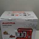 VIVOHOME Stand Mixer, 660W 10 Speed 6 Quart Tilt-Head Kitchen Electric Food Mixer with Beater, Dough Hook, Wire Whip and Egg Separator, Red