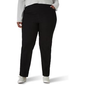 Chic Classic Collection Women's Plus Size Pull-On Pant (Black Denim)