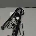 LED Desk Lamp with Clamp, Eye-Caring Clip on Lights for Home Office, 3 Modes 10 Brightness, Long Flexible Goose-Neck, Metal, Swing Arm Architect Task Table Lamps with USB Adapter, Black