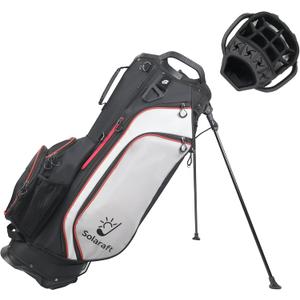 Golf Stand Bag, 15-Way Full-Length Dividers, Lightweight with Stable Carbon Fiber Legs, Waterproof Golf Bag for Men Women, Golf Course & Travel Use