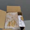 WOPITUES Wood Floating Shelves Set of 6, Shelves for Wall Decor, Farmhouse Shelf for Bedroom, Bathroom Storage Shelves, Book Shelves for Living Room - Rustic Brown (16.5 Inch)