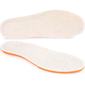 Riemot Lamb's Wool Insoles - Fall and Winter Warm Shoe Inserts for Sneakers, Work Shoes, Hiking Boots - Breathable, Comfortable, Replaceable Sole for Women/Men - White US7
