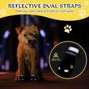 Dog Shoes for Large Dogs, 360Anti Slip Medium Dog Boots & Paw Protectors Winter Snowy, Waterproof 4Pcs Dog Booties with Reflective Strips (Size 5: 2.37''x2.87''(W*L), Black)