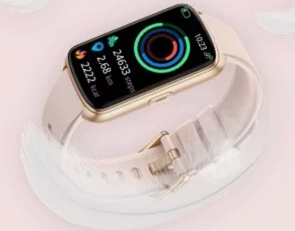Pink Smart Watch For Men/Women Smartwatch iPhone Samsung Compact Health Tracker