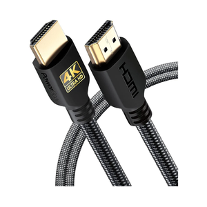 PowerBear 4K HDMI Cable 6 ft [2 Pack] High Speed, Braided Nylon & Gold Connectors, 4K @ 60Hz, Ultra HD, 2K, 1080P, ARC & CL3 Rated | for Laptop, Monitor, PS5, PS4, Xbox One, Fire TV, Apple TV & More…