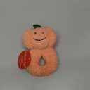 Baby Pumpkin Soft Rattle Toy, Plush Pumpkin Infant Shaker Rattle Easy-Grasp Stuffed Animal Toy, Gifts for Newborns Babies Toddlers Boys Girls, Orange, 6 Inches