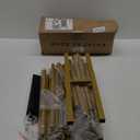 Metal Arch Backdrop Stand 7.2FT+6FT Wedding Arch Backdrop Stand Set of 2 Gold Arch Backdrop Stand for Party Wedding Ceremony Baby Shower Birthday Floral Balloon Decoration