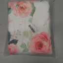 Baby Blanket 30" x 40" Pink Rose,Super Soft Floral Minky Blanket for Boys Girls,Double Layer with Dotted Backing,Crib Receiving Blanket for Nursery/Stroller/Toddler Bed/Carseat