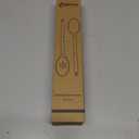 Large Wooden Spoons for Cooking, 2Pack Natural Teak Wood Cooking Spoon Set, Non-Stick Slotted and Corner Spoon, Heat-Resistant Wooden Spatula Spoon for Serving and Mixing