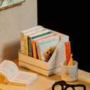 CUTEROOM DIY Doll Room Miniature Furniture Wooden House Kit - Wooden Dolls House Kit with Dust Cover & LED Light and Accessories - QT Series Dollhouse