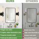 Wall Sconces Set of Two, Hardwired Matte Black Bathroom Sconces Wall Lighting with Clear Glass, Modern Sconces Wall Decor Set of 2 Bathroom Light Fixtures for Mirror Hallway (Bulbs Not Included), 22inch - 2pc