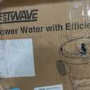 CrestWave 1 HP Above Ground Pool Pump, 5300GPH High Flow Self-Priming Pump, 115V Single Speed, Quiet Energy Efficient w/Large Strainer Basket 1.5", 1.25"-1.5" Adaptors, Fits Pools Spas Irrigation