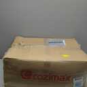 COZIMAX Umbu Combo Black Steel Bathroom Vanity Set 24" with Tempered Glass Countertop and Door, Black Square Ceramic Sink