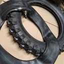 2.5-10" Off-Road Tire and Inner Tube Set, Dirt Bike Tire with 10-Inch Rim and 2.5/2.75-10 Dirt Bike Inner Tube Compatible with Honda CRF50/XR50, Suzuki DRZ70/JR50, and Yamaha PW50