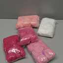 Gemscream 50 Pcs 3 Inch Pink Yarn Pom Poms for Crafts Large Fuzzy Pompoms Big Pom Balls for DIY Hats Holiday Party Hanging Ornaments Home Decor