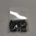 Zhehao 100 Pieces Key Hooks Jewelry Small Hook Key Hanging Small Wall Mounted Single Hook Robe Clasp Coat Hooks and 110 Pcs Screws for Hanging Hat, Scarf, Bag(Black,100 Pieces)