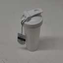 BlenderBottle Radian Shaker Cup Insulated Stainless Steel Water Bottle with Wire Whisk, 26-Ounce, Matte White