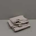 MIULEE Faux Linen Curtains 45 Inch Length 2 Panels Natural Semi Sheer Curtain with Back Tab Rod Pocket, Light Filtering Window Privacy Burlap Drapes for Living Room Bedroom 42W x 45L Linen